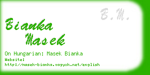 bianka masek business card